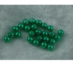 25 Perlen 6mm gruen